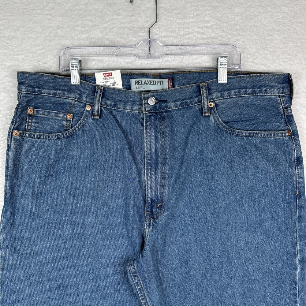 Vintage Levi's 550 Denim Jeans Relaxed Fit Men Size 42x34 NWT 2000's y2k Tapered